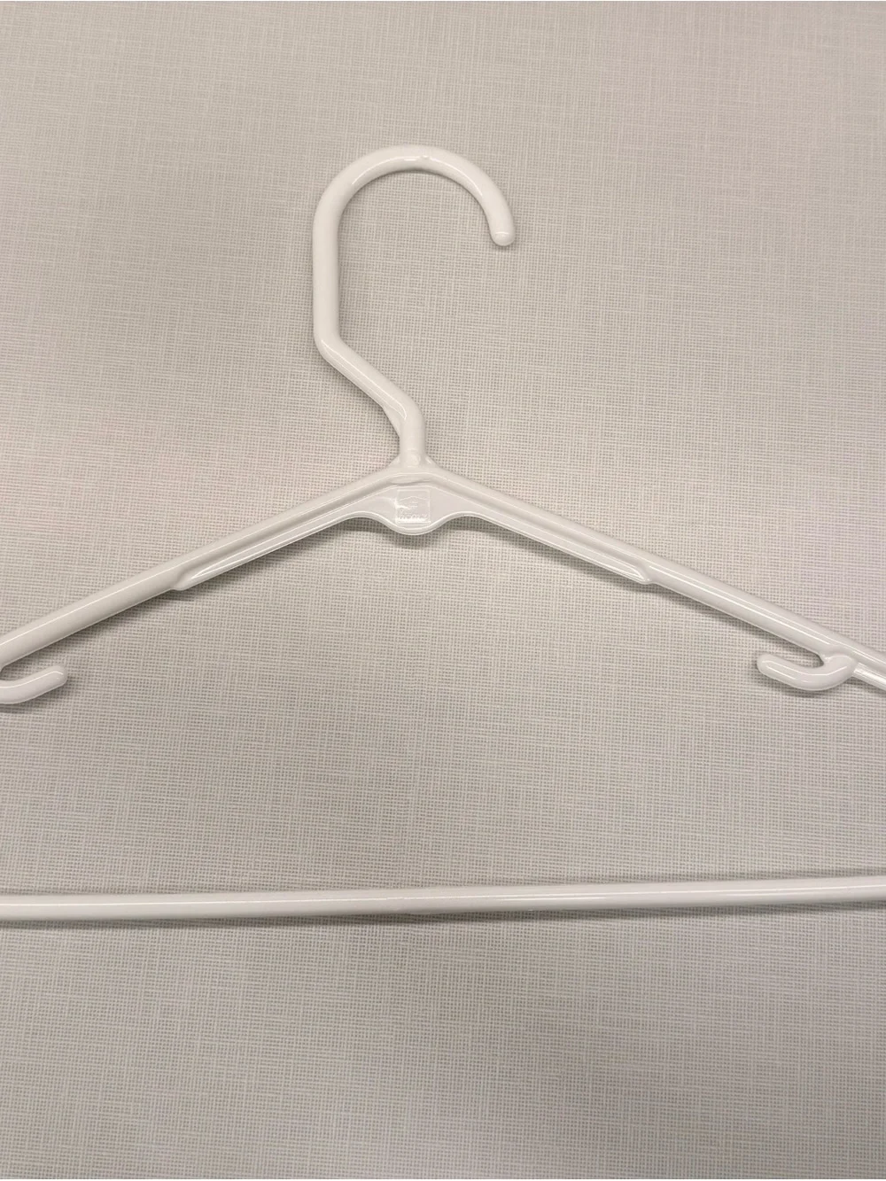 50 White Plastic Closet Hangers - Pack of Multipurpose Hangers